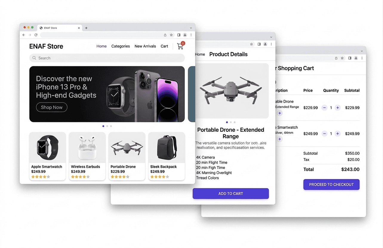 Web development showcase
