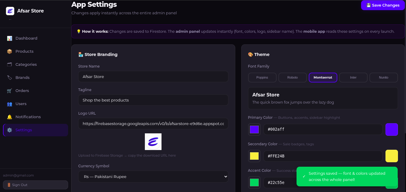 E-commerce Mobile App & Web Admin Dashboard — screenshot 5