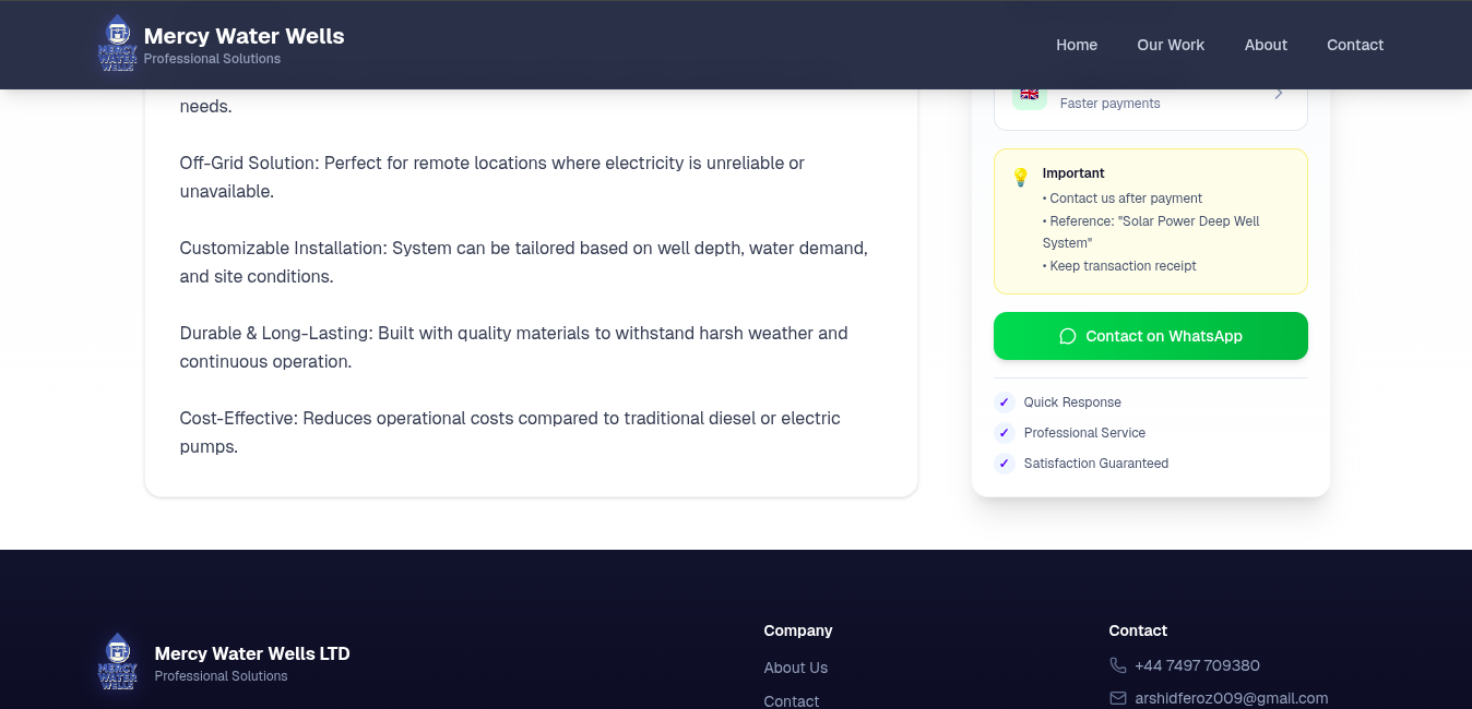 End-to-End Service Platform for Water Well Solutions — screenshot 6