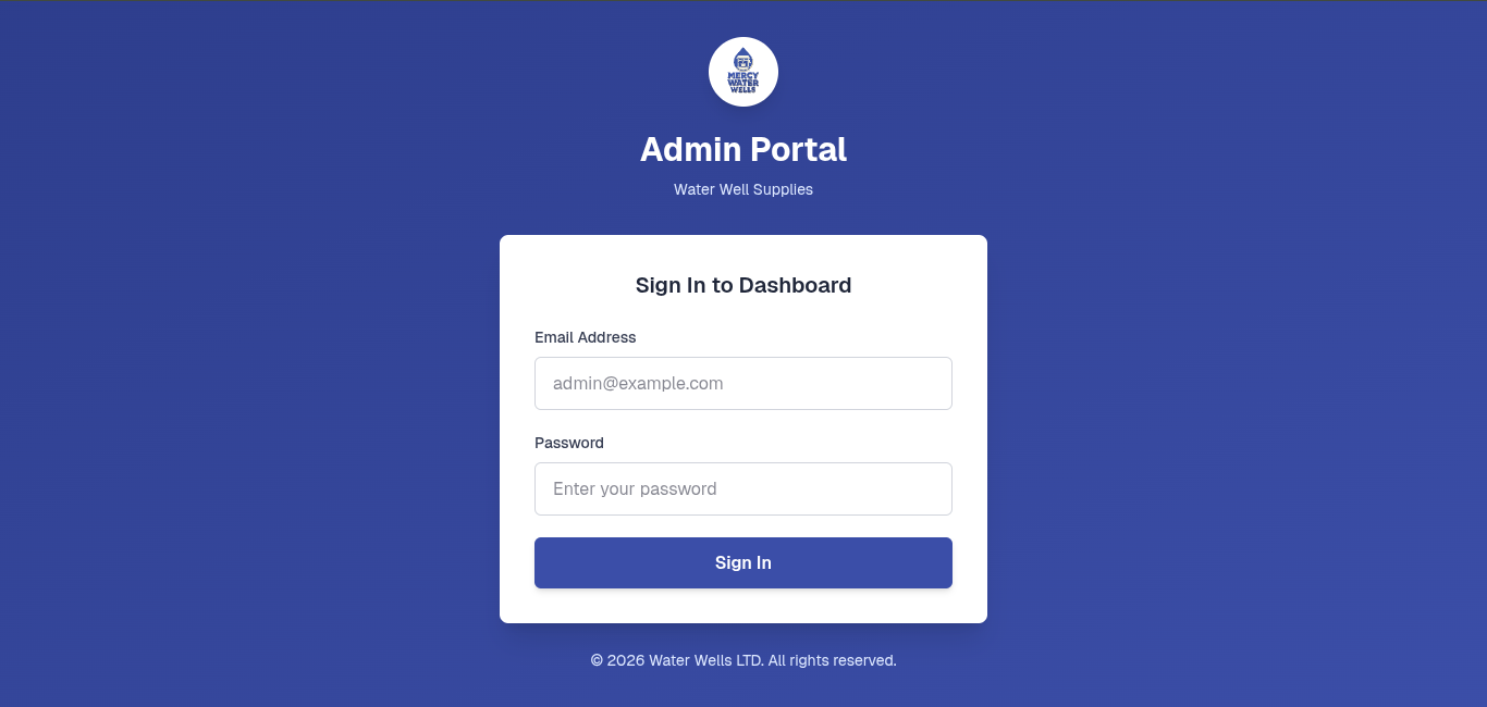 End-to-End Service Platform for Water Well Solutions — screenshot 2